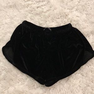 Brandy Melville velvet shorts